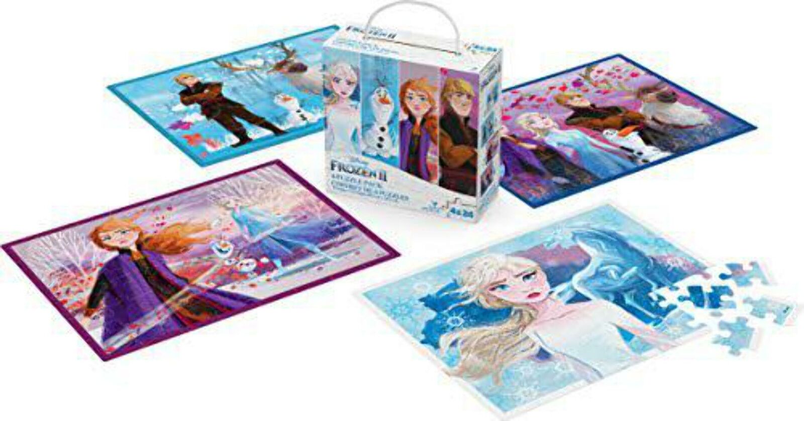 Disney Frozen 2 4Pack of Jigsaw Puzzles for Families, Kids, and
